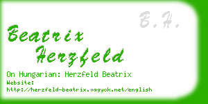 beatrix herzfeld business card